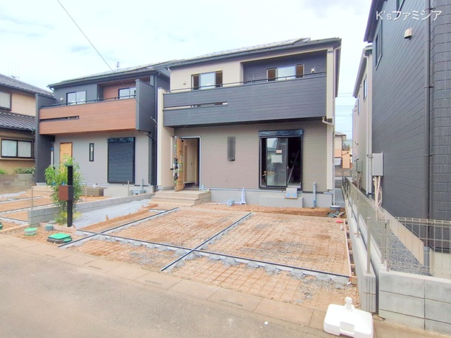 北足立郡伊奈町中央４丁目の新築戸建て外構写真 2025年10月7日撮影