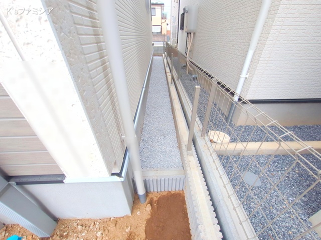 北足立郡伊奈町中央４丁目の新築戸建て外構写真 2025年10月7日撮影