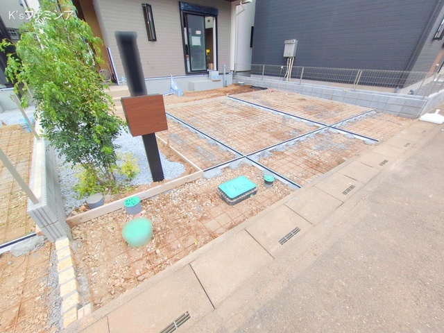 北足立郡伊奈町中央４丁目の新築戸建て外構写真 2025年10月7日撮影