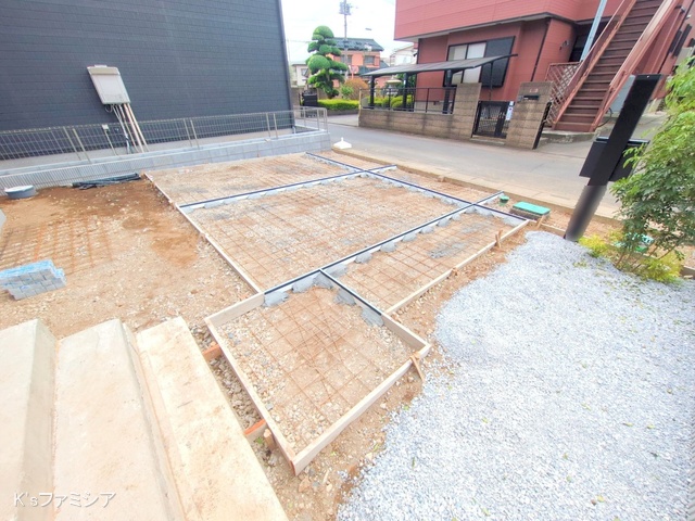 北足立郡伊奈町中央４丁目の新築戸建て外構写真 2025年10月7日撮影