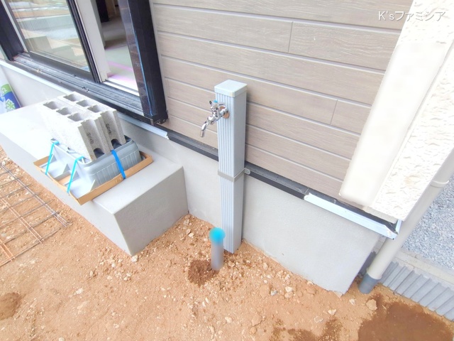 北足立郡伊奈町中央４丁目の新築戸建て外構写真 2025年10月7日撮影